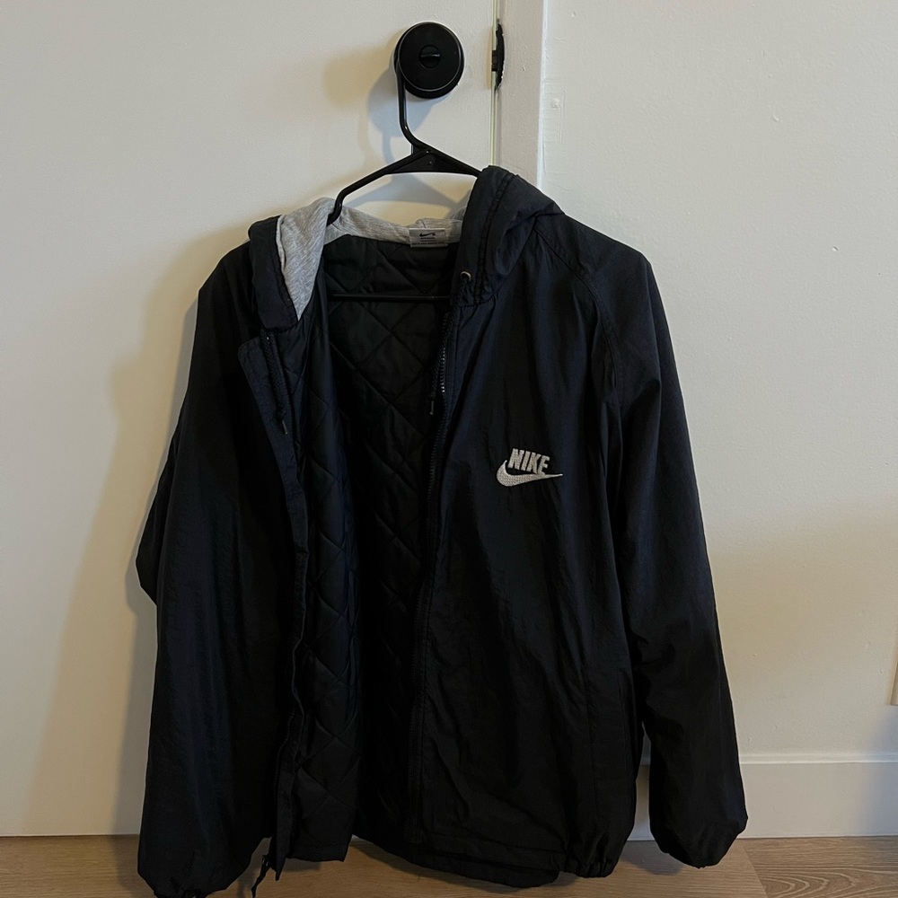 vintage black nike windbreaker